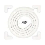 Kids Station Made in India Baby Proofing Edge and Corner Protector Combo Pack, Extra Dense Table Corner Protector and Rubber Edge for Kids Safety (50g/mt, L-Shape, 2m+4, Off-White)