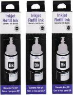 GPN PRINT Refill for Use In Epson L455 Multi Function PrInter Black 70 ml Black Ink Bottle (Pack of 3)