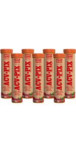 ACV-PIX APPLE CIDER VINEGAR EFFERVESCENT TABLET WITH MOTHER,VIT B6 & B12 (7 x 15 Tablets)