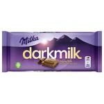 Milka Darkmilk Alpine Milk Chocolate With Extra Cocoa, 85 G