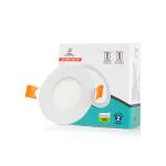 D'Mak 3 Watt Round Conceal Ceiling Light Warm White Panel Light (pack of 01)