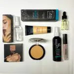 Beauzy natural flawless primer, fixer, vitamin serum, concealer stick, compact and 125 foundation