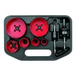 Yato YT-3380 Electrician'S Hole Saw Kit 9Pcs Set|Cutting depth 40mm| HSS M3 High Speed Steel|Tooth Pitch 4-6 TPI|Drilling Holes in Metals Holes Pipes|Mechanical|Automobile|Industrial Tools|Power Tools