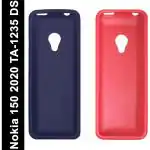 Gizmofreaks Back Cover Case for Nokia 150 2020 TA-1235 DS, Nokia 125 2020 ( Pack of 2 Premium Matte TPU ) Red & Blue