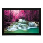 Masstone Natural Waterfall Modern Art UV Matt Textured Framed Digital Reprint Painting 20 x 14 inch
