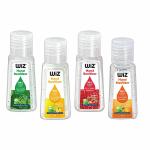 WiZ Hand Sanitizer Flip Top Bottle 30ml Assorted Pack of 10, Enriched with Aloe Vera, Germ Protection