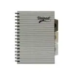 Pukka Pad A5 Size Single Line Ruled Subject Book 4 Subject Book 200 Pages Page Perforation Wirebound Grey Note Book Unipad Range