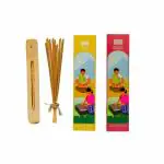 Help Us Green Pure Agarbatti Combo Pack || Pack of 2 (40 Sticks Per Pack) || 2 Signature Fragrances Citronella, Rajnigandha || Floral Natural Incense for Puja, Meditation, Freshness, Happy Vibes