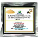 MGBN Gelatin With Avocado Powder 2 In 1 Uses For Face Mask, Hair Removal Skin Care 150 gm