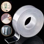 Creative Zone Nano Double Tape Silicon Tape Heavy Duty Multipurpose Removable Mounting Adhesive Tape For Walls Washable Reusable Strong Sticky Strips Double Side Tape Grip Tape (3 meter) Double Sided Tape Heavy Duty, Washable Nano Mounting Tape Adhesive