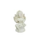 Sk Craft White Resin Polyresin Mix Marble Power White Goddess Laxmi Idol Statue