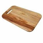 Desi Karigar Creations Teak Wood Kitchen Chopping Cutting Board (Size: 14x10x1 inch)