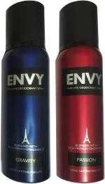 Envy Gravity Deodorant Spray, Passion Deodorant Spray Body Spray, 120 Ml (Pack Of 2)