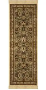Gaba Carpet Galore Beige Canvas Gorges Design Heavy Stuff Soft Touch Carpet, 2 X 6 Ft