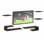 Anikaa Taina Engineered Wood Wall Mounted TV Entertainment Unit (Wenge) - Ideal for Upto 55