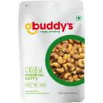 O’Buddy’s - Roasted Cashew with Madras Curry | Bhuna Kaju with Herbs (Spirulina and Wheatgrass) | Crunchy & Delicious | Rich in Protein & Vitamins | Healthy Snacks | Guilt Free | 115 Gm Pack of 1