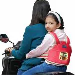Magic Seat Premium Portable Seat Belt Children Motorcycle Harness - (Red-Letter T)