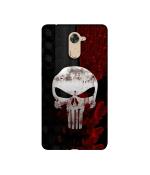 Casotec Punisher Skull Design Printed Silicon Soft TPU Back Case Cover for Panasonic Eluga Mark 2