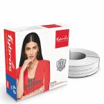 Fybros White Copper 22 Amps Zero Halogen Flame Retardant 4 Sq Mm Wire Cable 90 Meter