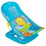 Mee Mee Newborn Baby Bather | Bath Chair for Newborns and Infants 0-12 Months | Foldable | 3 Position Adjustable chair | Anti Skid Base | Washable Soft Mesh Seat | for Babies Upto 5Kg (Blue)