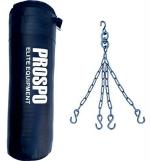 Prospo Punching Bag, Rough SRF Punching Bag (36inch) with Superstrong Hanging Chain