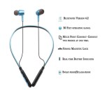 CHAKAM Long Standby Sports Bluetooth Wireless Headphones, Wireless Neckband Earphones, Bluetooth Wireless Earphones with Mic (Y-D2- Black)