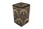 The Furnishing Tree PVC Washing Machine Cover Fully Automatic Compatible for Samsung 6.5 kg Top Load WA65M4205HV/TL Floral Pattern Brown