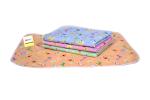 Kwitchy Nappy Changing Mat/Sleeping mats/Water Proof Bed Protector with Foam Cushioned for New Born Baby Sheets (Pack of 4)