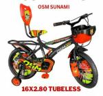OSMDEALS Cycle for Kids Ideal for 3-5years Kids Bike for Boys & Girls with Training Wheels Cycle with Basket & Back Support-a7