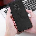 Lejaao Redmi Note 9 Pro Black Silicone Shock Absorbent Mobile Back Cover