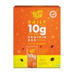 Yogabar Mocha Brownie 10g Protein Bars [Pack of 6], Protein Blend & Premium Whey, 100% Veg, Rich Protein Bar with Dates, Vitamins, Fiber, Energy & Immunity for fitness. 100% Natural ingredients used