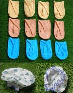 DAIDSUKE Reusable Cotton Water Filter Tap Cover Bag for Home Public Places Drinking Double Layered Medium Size Cloth Water (Multi Color) (Pack Of 12)