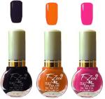 OUR Beauty Multicolor Extra Shine Long Wear Durable Nail Polish Nv83, 18 ml (Pack Of 3)
