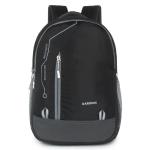 Deep Dazzling 30L Water Resistant Office Laptop Bag/Backpack for Men/Women l BLACK/GREY l Bag