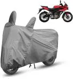 CARNEST Two Wheeler Cover for Bajaj (Pulsar AS 150, Grey)