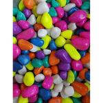 COLOUR STONE Multicolour Pebbles Stone for Decoration Garden Plants Pots Home Decor (Candy, 2 kg)
