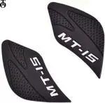 OBEROIS TRADERS MT-15 White Anti Slip Thai Pad Silicone Sticker Side Grip Protector Bike Tank Pad ()