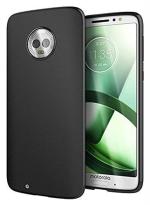MULTRONICS Black Rubber Back Cover Compaitible With Motorola Moto G6
