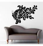 WOLPEP Multicolor Vinyl Black Butterfly Wall Sticker