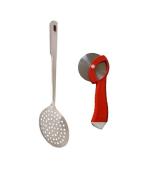 FIRST FRONT Stainless Steel Kitchen Tools Pony With Apex Pizza Cutter (Multicolour, Pack of 2) l Kitchen Tools l Essential Kitchen Tools l Tools l Kitchen l Utensils l Stainless Steel Tools l Steel Kitchen Tools l Metal Tools