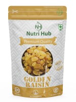 Nutri Hub Dried Seedless Golden Raisins / Kishmish For Rich in Iron & Vitamin B , 250 Gram