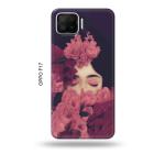 Tweakymod Printed Shy Girl Back Cover For Oppo F17