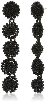 Madame Brass Drop Matt Gold Earring for Women