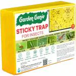 Garden Genie Yellow Sticky Trap for Insects 10 Traps (150x200mm) | Double Sided Glue Trap/Fly Trap/Insect Catcher/Sticky Pads for Flying Insects, Thrips, White Flies Etc | Suitable for Gardens & Farms