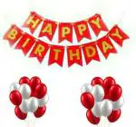 FANEX Red Birthday Decoration Combo (Pack of 30)
