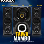 TAIWA Mambo, 2.1 Home theatre, 6.5 inch Sub Woofer, Aux FM USB, Remote | 60 W Bluetooth Home Audio Speaker