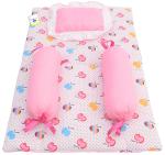 Toddylon New Born Baby Bedding Set Cradle Mattress with Super Soft Pillow and Bolsters