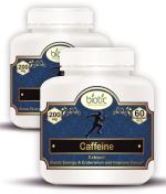 Biotic Natural Caffeine 200mg Capsules for Pre Workout Supplement - 120 Veg Capsules (Pack of 2)
