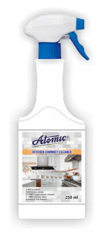 Atomic Kitchen Chimney Cleaner 250 ML to Remove Oil & Grease Tough Stains from all kitchen surfaces