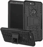 S-Hardline Honor 7C Black Polycarbonate Rugged Shockproof Armour Dual Layer Case